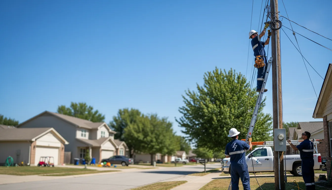 Residential electrician providing installation services in Sharon Hill, PA